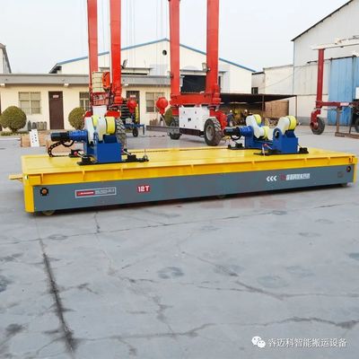 縱橫全向移動(dòng)無軌搬運(yùn)車--12噸滾輪架舵輪系統(tǒng)無軌車